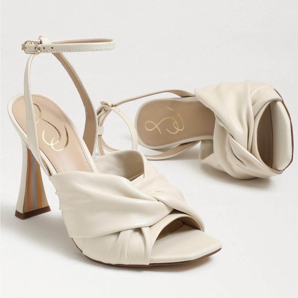 NWOT Sam Edelman Lavender Strappy Heel in Modern Ivory size 8